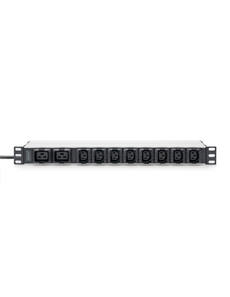 
DN-95427 DIGITUS - PDU de aluminio de 1UA, montaje en bastidor, 8 C13, 2 C19 16 A, 230 V CA, 50/60 Hz, enchufe IEC C20