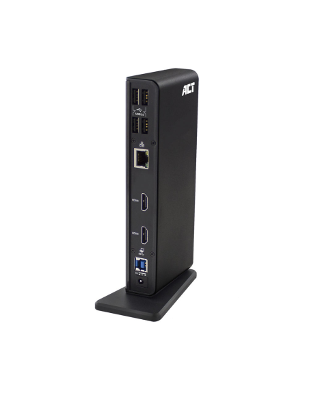 
AC7049 - Estación de acoplamiento para dos monitores ACT USB-C o USB-A. Estación de acoplamiento | USB-C y USB-A | 2xHDMI | 3