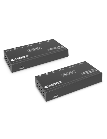 
DS-55520 DIGITUS - Kit extensor HDMI 4K HDBaseT, 70 m, PoC, RS232, IR, negro  Digitus