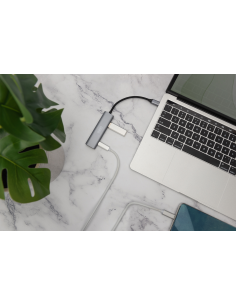 
DA-70245 DIGITUS - Hub USB-C 3.1 Gen2 con 4 puertos USB 3.1 Gen2 de hasta 10 Gbps 2 x  USB A y 2 x USB C 2