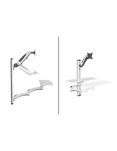 
DA-90451 DIGITUS - Soporte de pared para 1 Monitor hasta 32 pulgadas, Con Bandeja Teclado 2