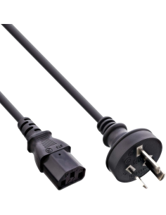 
16652D Cable eléctrico Australia to 3 Pin IEC C13 1.8m  (10 Uds. minimo precio Unitario)