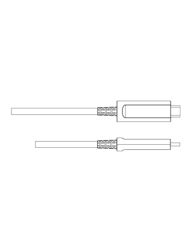 
USBC-AOC-V-12  Cable de 20m USB AOC 3.1 32,4Gbps USB-C Macho a USB-C Macho. Color Negro SOLO Video 8K@60 Hz