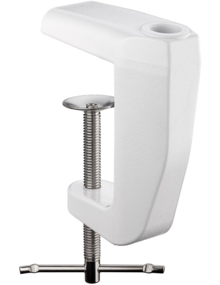 
77460 GOOBAY - Abrazadera de mesa de repuesto para lámparas de aumento
0 mm - 60 mm, metal macizo, blanco