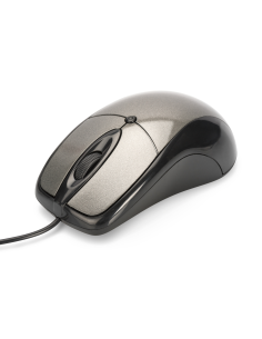 
81046 Ratón Optico 800dpi Negro/Gris  USB ednet