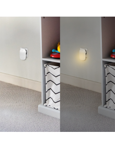 
LED014 - Luz de noche LED con sensor crepuscular, ovalada, 3014 LED x2 2