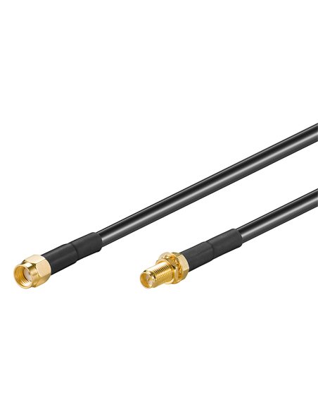 
51675 Cable antena WLAN extension - RP-SMA macho RP-SMA hembra  1m