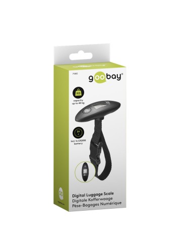 
71882 GOOBAY - Báscula de equipaje digital para un peso de hasta 40 kg