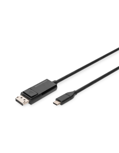 
AK-300334-020-S Bidireccional USB Type C a DISPLAYPORT Resolución máx. 8K con 30 Hz, longitud: 2 m, negro