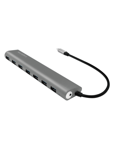 
UA0310 : LOGILINK USB-C 3.1, concentrador de 7 puertos, con carcasa de aluminio