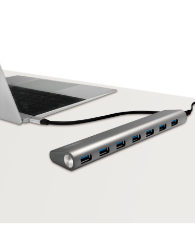 
UA0310 : LOGILINK USB-C 3.1, concentrador de 7 puertos, con carcasa de aluminio