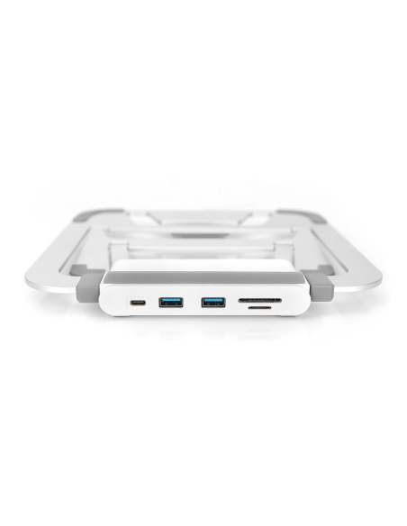 
DA-90408 DIGITUS - Acoplamiento USB-C (8 puertos) con elevador de notebook plata/blanco