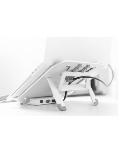 
DA-90408 DIGITUS - Acoplamiento USB-C (8 puertos) con elevador de notebook plata/blanco