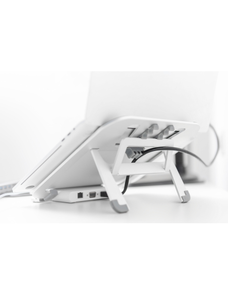 
DA-90408 DIGITUS - Acoplamiento USB-C (8 puertos) con elevador de notebook plata/blanco