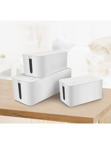 
KAB0078 LOGILINK - Caja de Gestion de Cables o Regletas  Kit de 3  Blanca Logilink