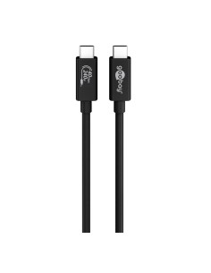 
61718 GOOBAY - Cable de 2,00 m USB 4 G2X2 20Gbps PD240W USB-C Macho a USB-C Macho Negro Video Datos y carga