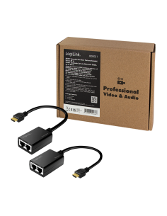 
HD0021 LOGILINK - Logilink HDMI extender set over LAN, 30 m, 1080p/60 Hz, Pigtail, 0.3 m 2