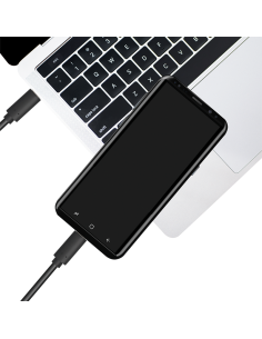 
CU0128 LOGILINK - Cable de  0,50m USB 3.2 Gen2 10 Gbit/s PD100W USB-C Macho a USB-C Macho Negro Video Datos y Carga 2
