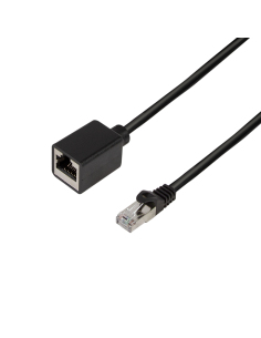 
Logilink CQX063S Latiguillo CAT 6A, S/FTP,  3.00 m, Negro, Macho-Hembra CU LSZH CQX063S Logilink