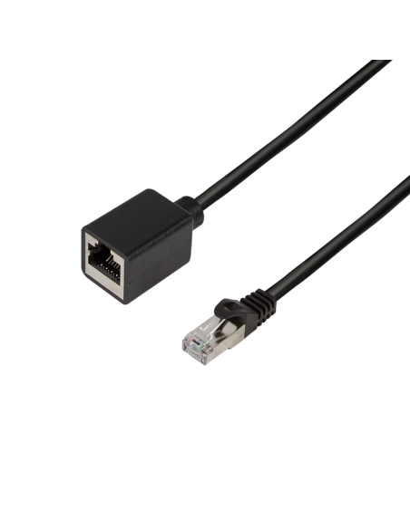 
Logilink CQX063S Latiguillo CAT 6A, S/FTP,  3.00 m, Negro, Macho-Hembra CU LSZH CQX063S Logilink