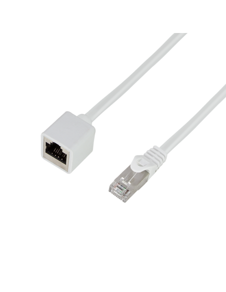 
Logilink CQX061S Latiguillo CAT 6A, S/FTP,  3.00 m, Blanco, Macho-Hembra CU LSZH Logilink CQX061S