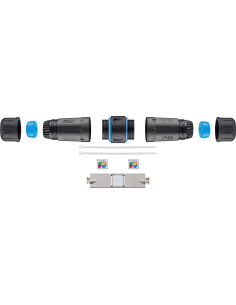 
Empalmador Cat 6A  STP IP68, Doble conexion de campo sin Herraminetas Waterproof  Goobay