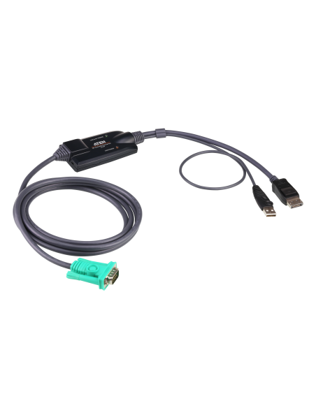 
Permite conectar un switch KVM con conexión SPHD de ATEN a un ordenador de destino con puerto DisplayPort y USB