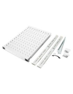 
DN-19 TRAY-2-1000 Estante extraíble de 1UA para armarios con una profundidad de 1000 mm 44x483x720 mm, hasta 65 kg, gris (RAL