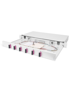 
 DIGITUS Fiber Optic Splice Box, equipped, SC, OM4
Número de artículo: DN-96320-4
EAN: 4016032343813

FO splice box, 1U, 