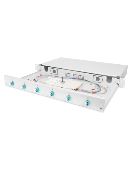  DIGITUS Caja de empalme de fibra óptica, equipada, LC, OM3
Número de artículo: DN-96330/3
EAN: 4016032278412

FO splice bo