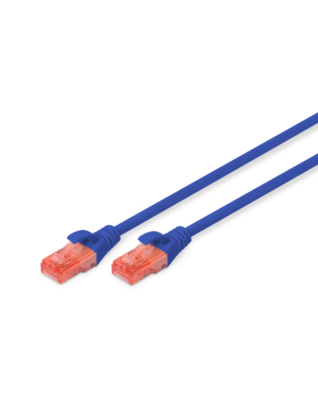 DK-1612-005/B Latiguillo CAT 6, U-UTP,  0.50 m, Azul, CCA-PVC