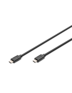 
AK-300139-010-S Digitus Cable de  1,00m USB 3.1 Gen2 10 Gbit/s PD100W USB-C Macho a USB-C Macho Negro Video Datos y Carga Com