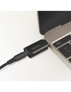 
UA0356 LOGILINK - Adaptador de audio USB 3.2, USB-C/M a 3,5 mm/F, negro  LogiLink 2