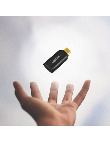 
UA0356 LOGILINK - Adaptador de audio USB 3.2, USB-C/M a 3,5 mm/F, negro  LogiLink