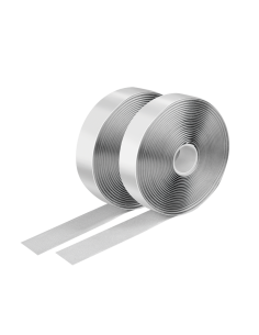 
KAB0081 Juego de cinta de velcro autoadhesiva (1 cinta de gancho, 1 cinta autoadhesiva), longitud: 5 m  Ancho: 25 mm, color: