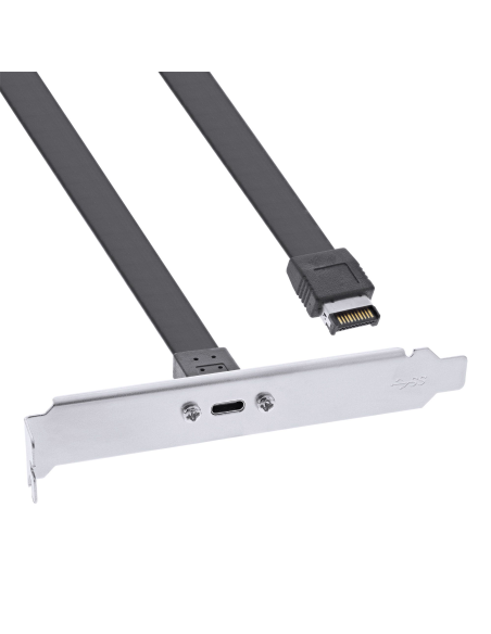 
33446G Cable Slot USB-C 3.2 Bracket, Panel frontal Key-A interno, 0,3 m