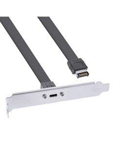 
33446H Cable Slot USB-C 3.2 Bracket, Panel frontal Key-A interno, 0,5 m