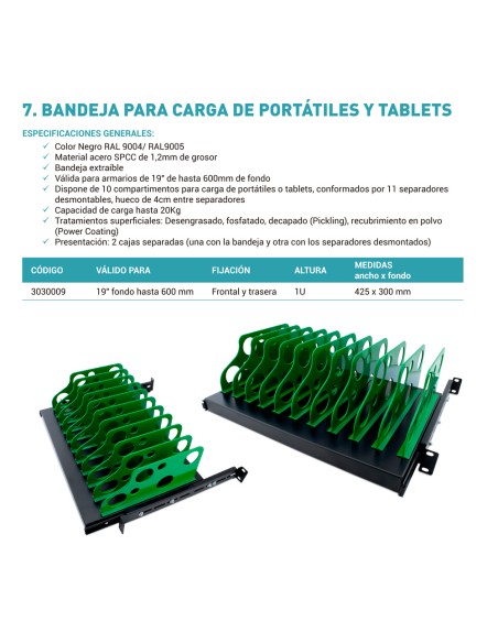 3012000 MONOLYTH - BANDEJA FIJA PARA MURAL DE 10 pulgadas