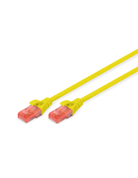 
DK-1612-030/Y Latiguillo CAT 6, U-UTP,  3.00 m, Amarillo, CCA-PVC