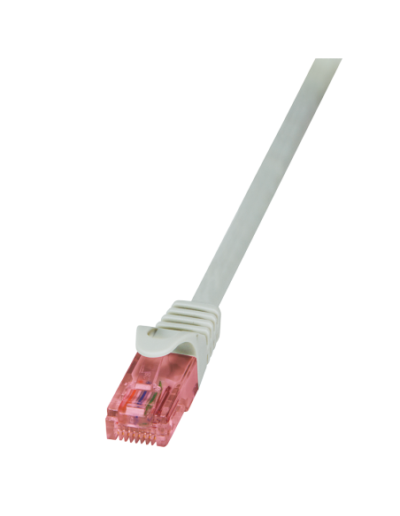 
CQ2092U Latiguillo CAT 6, U-UTP, 10.00 m, Gris, LSZH Logilink
