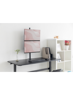 
Columna de mesa para 2 Monitor 17-32" .30º 360º 8 Kg Digitus  Ejemplo de montage