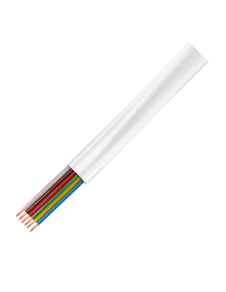 
CM06W LOGILINK - Bobina telefónica Plano Blanco 100 metros 6 hilos CCA-PVC Logilink