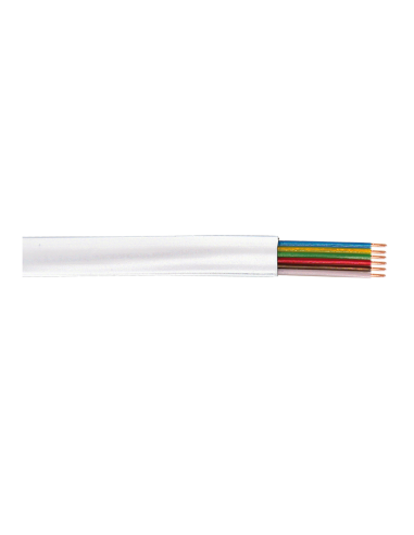 
CM06W LOGILINK - Bobina telefónica Plano Blanco 100 metros 6 hilos CCA-PVC Logilink