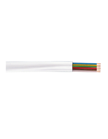 
CM06W LOGILINK - Bobina telefónica Plano Blanco 100 metros 6 hilos CCA-PVC Logilink
