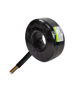 
CM08 LOGILINK - Bobina telefónica Plano Negro 100 metros 8 hilos de Logilink