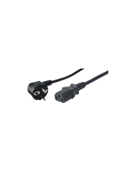 2.50 m Cable de red  Electrica a  CPU (C13-SCHUKO)
Cable Alimentacion CEE-7/7 90º SCHUKO a C13 2,50m Negro