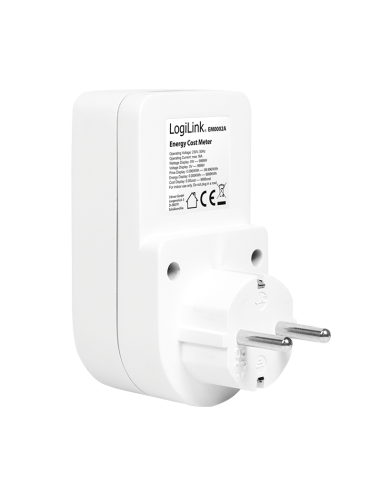 
EM0002A LOGILINK - Enchufe con Medición de gastos de electricidad ( interior) LOGILINK. Detecte equipos eléctricos ineficient
