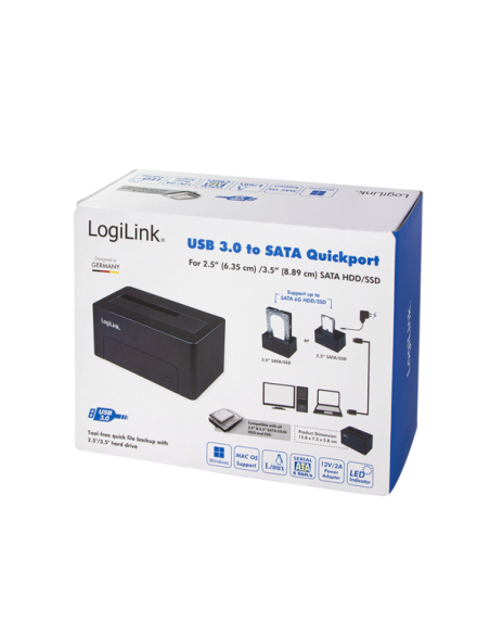 
QP0026 : Quickport USB 3.0 1 Bay, for SATA 2.5"/3.5" HDD/SSD