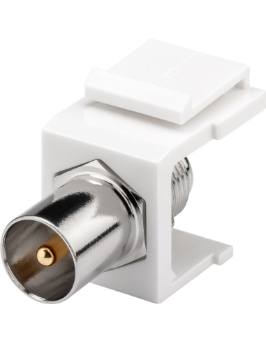 
79955 Modulo Keystone TV/SAT IEC (antena) Macho > Tipo F Hembra  16.2mm