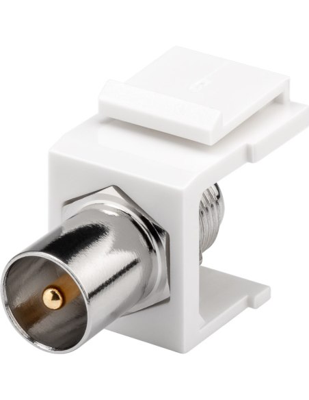 
79955 Modulo Keystone TV/SAT IEC (antena) Macho > Tipo F Hembra  16.2mm